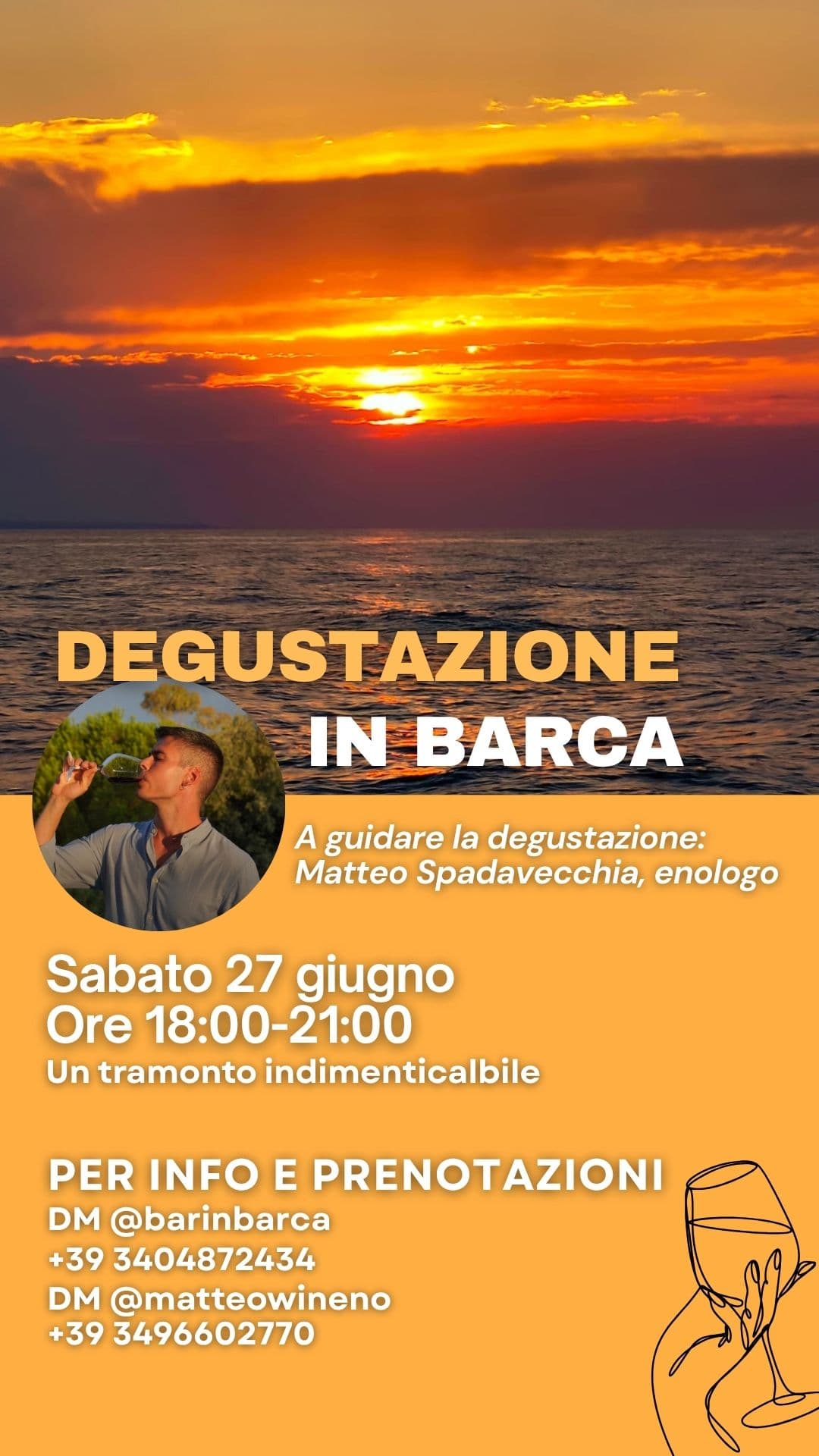 Degustazione in Barca 27 giugno